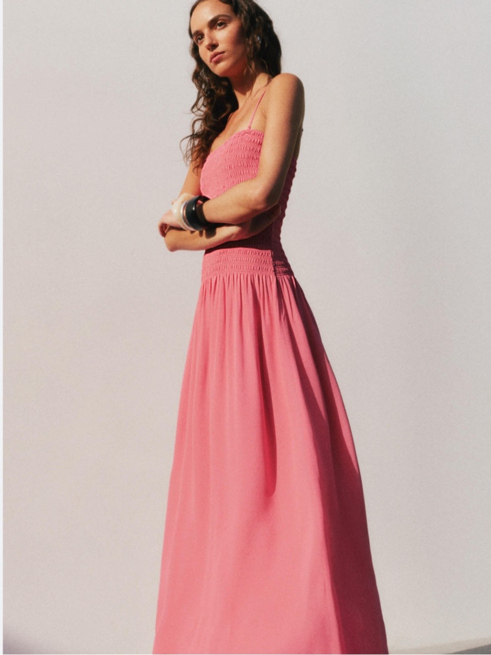 Reformation Rudy Smocked Sleeveless Maxi Dress in Snapdragon New!